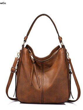 Hobo Crossbody Bag for Women, Large Designer Shoulder Purse Handbag with Tassels